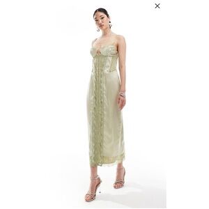 ASOS Light Green Lace Dress